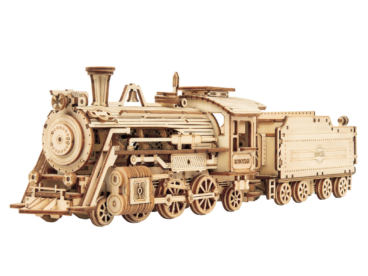 Picture of Robotime ROEMC501 Scale Model Vehicles Prime Steam Express Puzzle