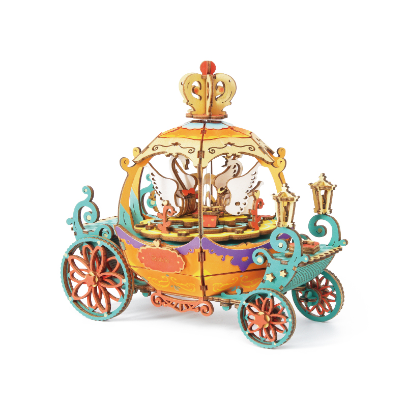 Picture of Robotime ROEAM41 Pumpkin Carriage DIY Music Box