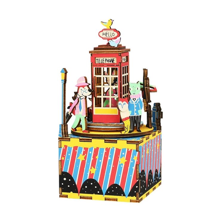 Picture of Robotime ROEAM401 DIY Phone Booth Music Box Kit