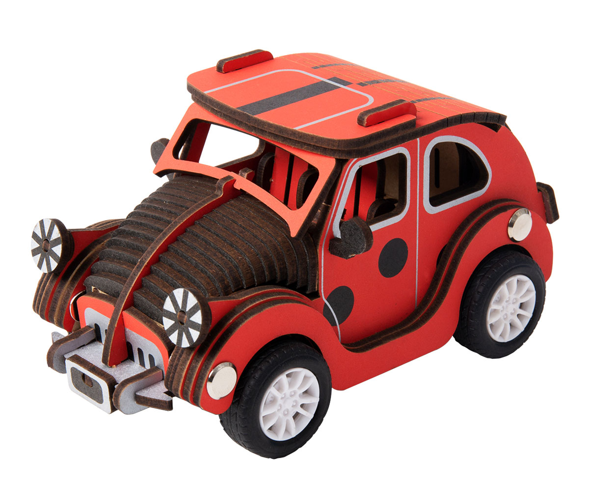 Picture of Robotime ROEHL301 Vehicle Kits for Kids Ladybug Car