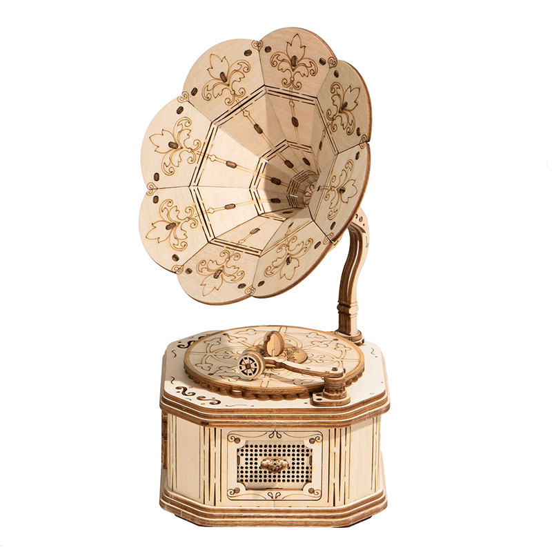 Picture of Robotime ROETG408 Classic 3D Wood Gramophone Puzzles
