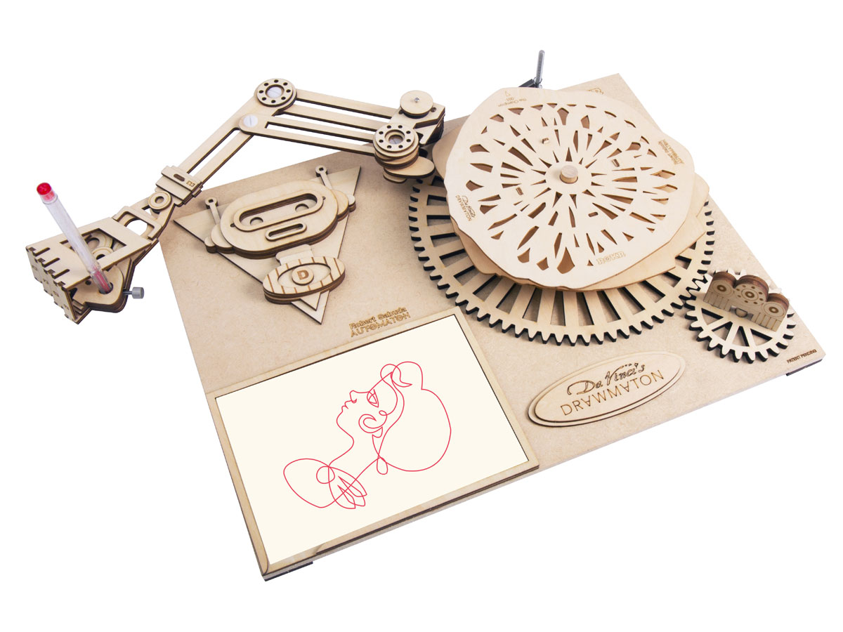 Picture of Robotime ROESD003 DaVinci Drawing Machines the Robot Puzzle