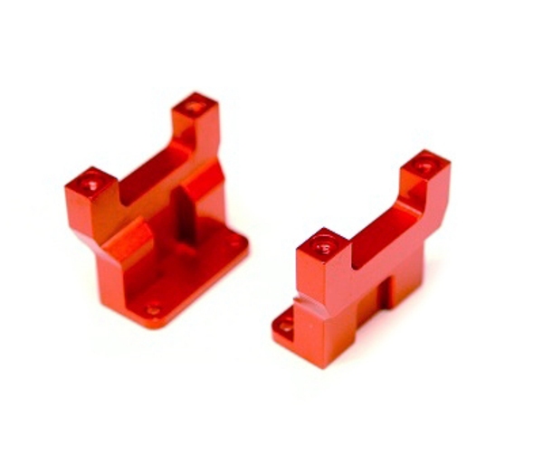CNC Machined Aluminum Front Gearbox Mount for Enduro Trailrunner & Knightrunner, Red - Pack of 2 -  Grizzly Fitness, BE2978699