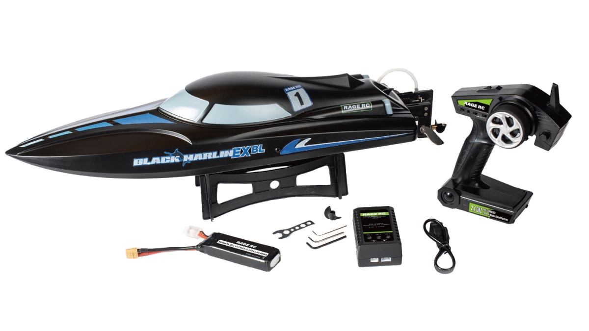 Picture of Rage RC RGRB1405 Marlin EX BL RTR Boat, Black