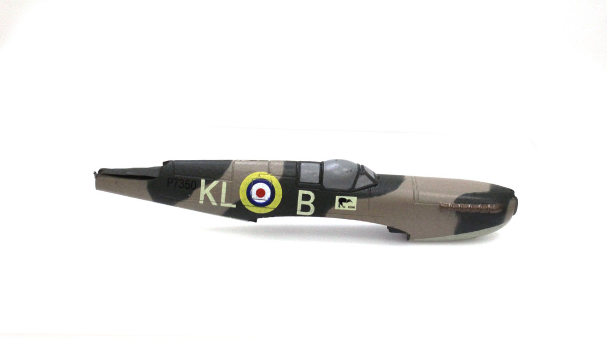 Rage RC RGRA1331 Fuselage with Motor & Gearbox Spitfire