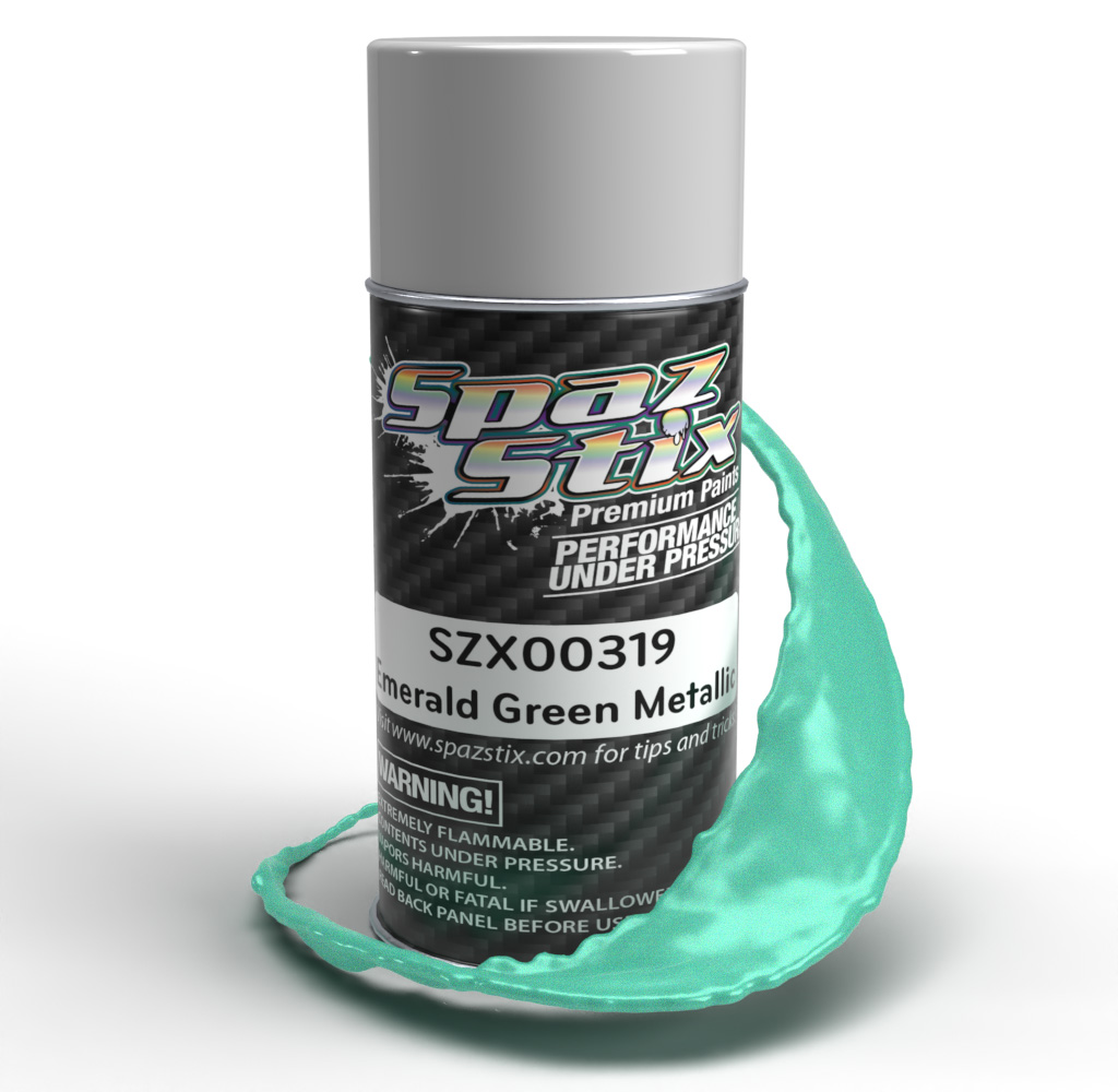 3.5 oz Can Metallic Aerosol Paint, Emerald Green