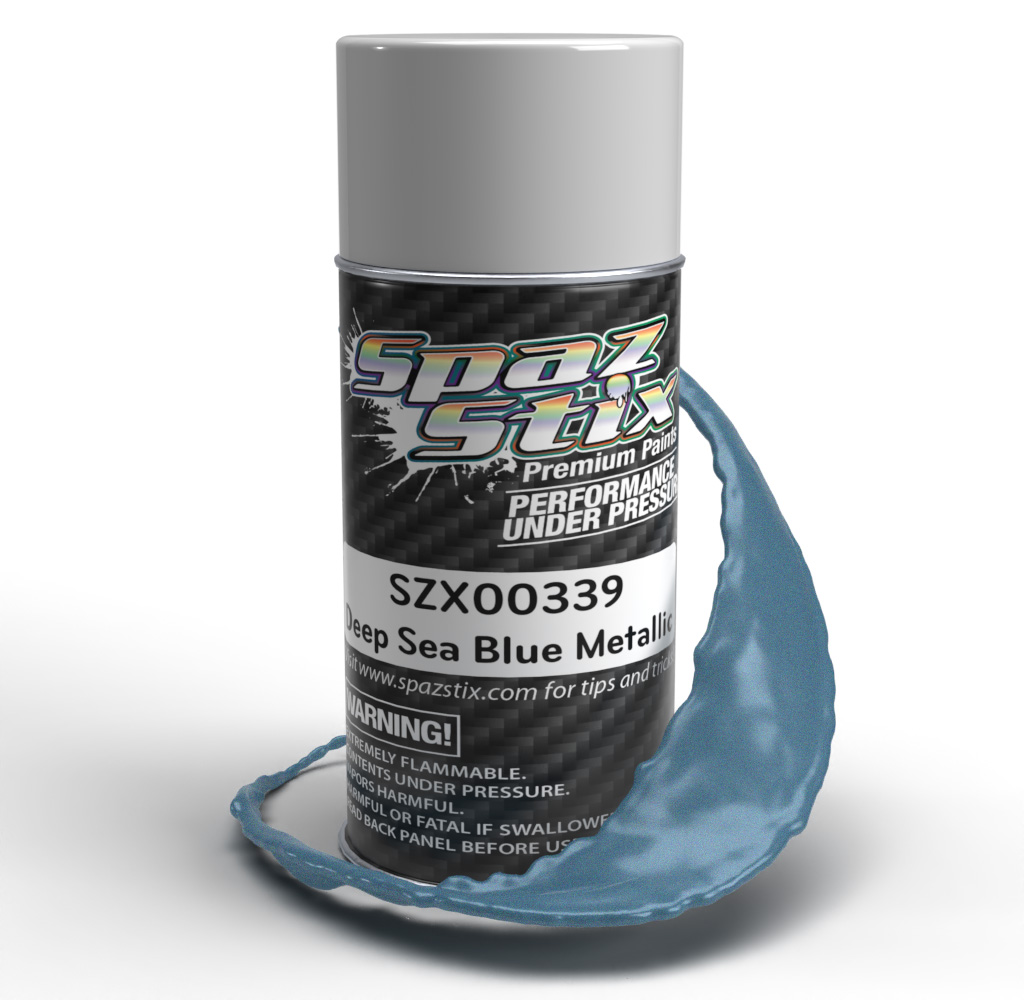 3.5 oz Can Metallic Aerosol Paint, Deep Sea Blue