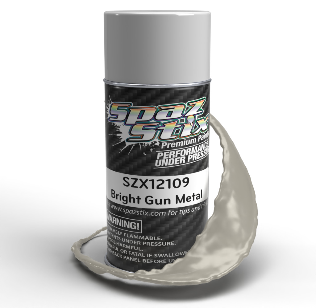 3.5 oz Can Metal Aerosol Paint, Bright Gun