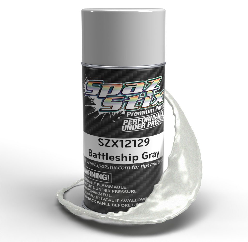 3.5 oz Can Aerosol Paint, Battleship Gray