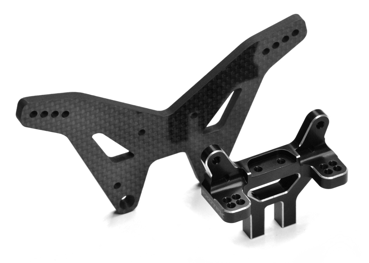 4 mm CF Carbon Rear Tower Set for 22S Drag