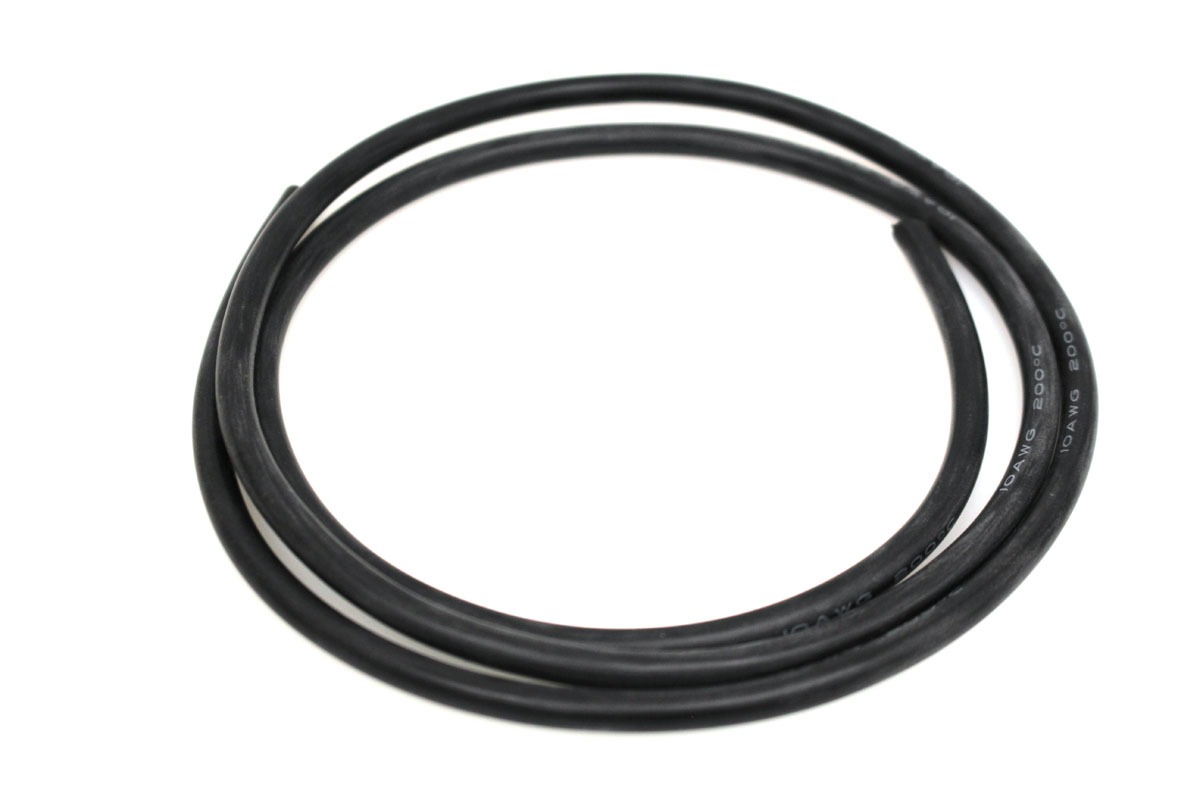 RCE1212 3 ft. 10 Gauge Silicone Wire, Black