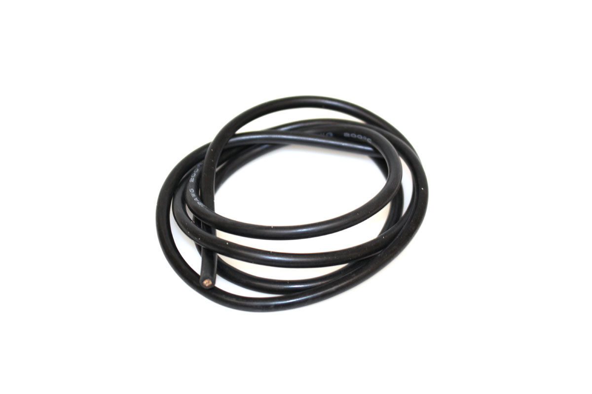 RCE1214 3 ft. 12 Gauge Silicone Wire, Black