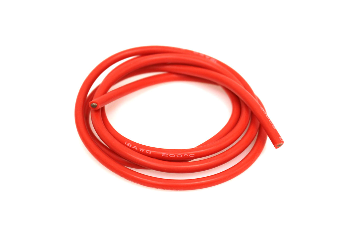 RCE1215 3 ft. 12 Gauge Silicone Wire, Red
