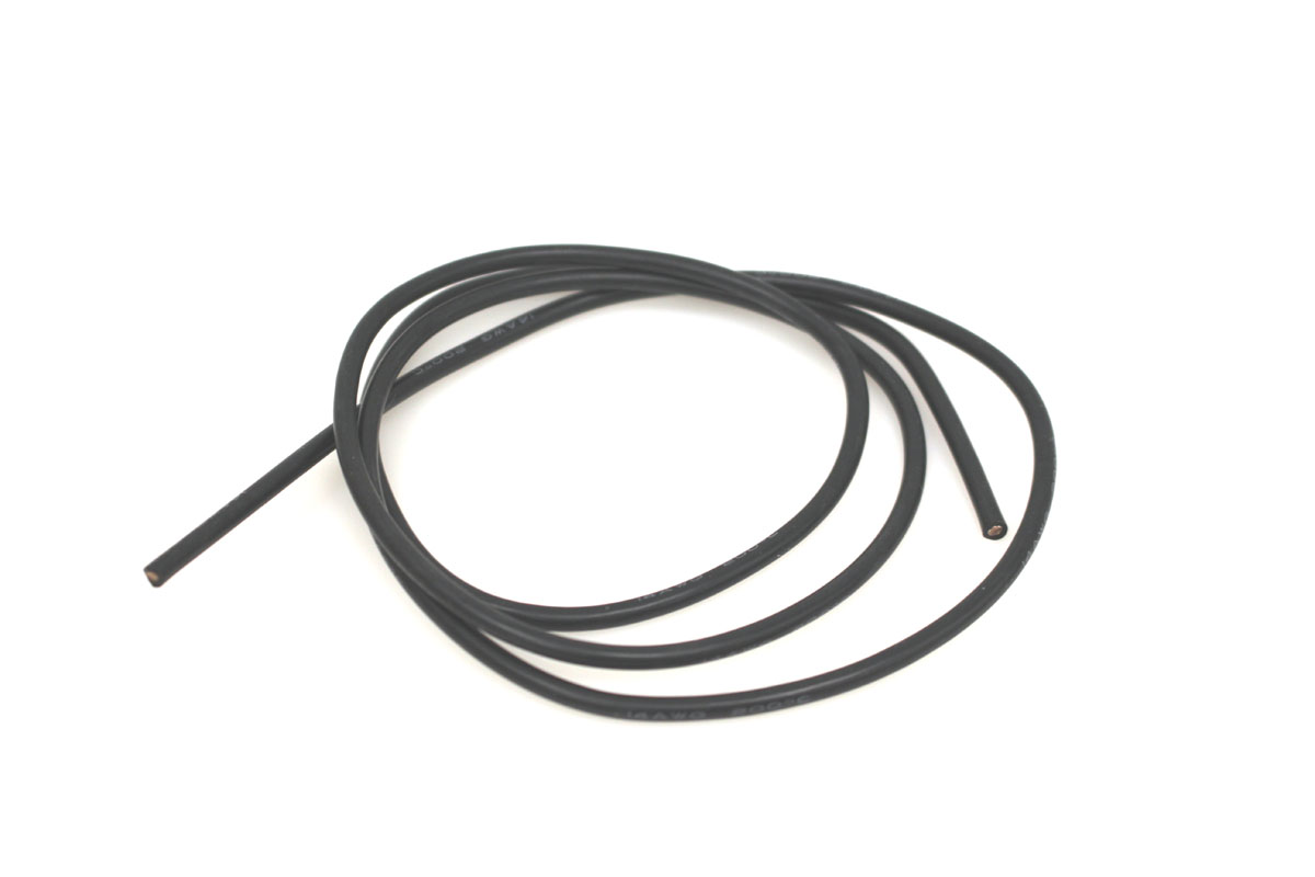 RCE1216 3 ft. 14 Gauge Silicone Wire, Black