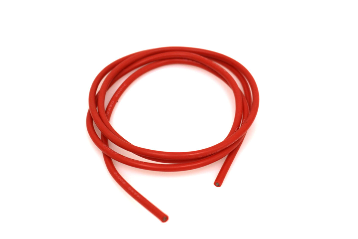 RCE1217 3 ft. 14 Gauge Silicone Wire, Red
