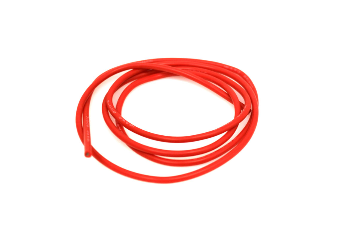 RCE1219 3 ft. 16 Gauge Silicone Wire, Red
