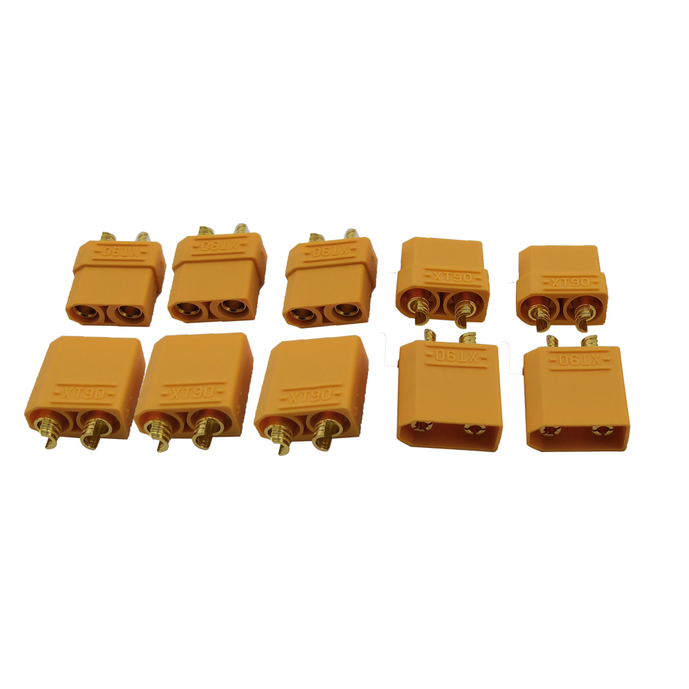 RCE1680 XT90 Male & Female Plugs - 5 Pair