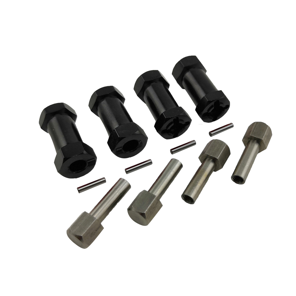 RCE1952 25 mm Wheel Hex Extension Adaptors, Black