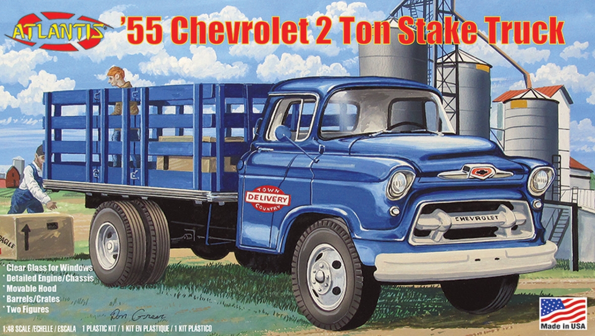 Picture of Atlantis Models AANH1401 1-48 Scale Plastic Figures for 1955 Chevy Stake Truck
