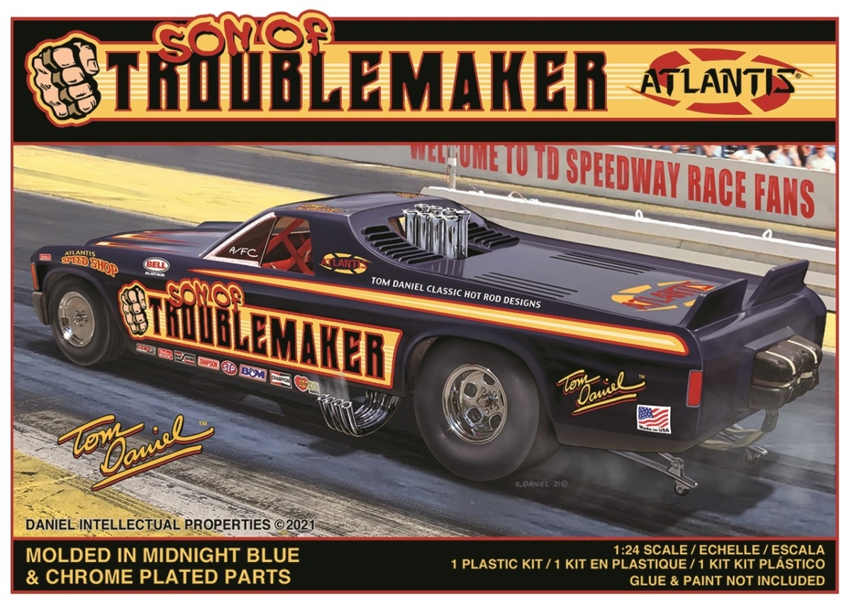 Picture of Atlantis Models AANM2204 1-24 Scale Son of Troublemaker Funny Car Plastic Figures for Chevy El Camino