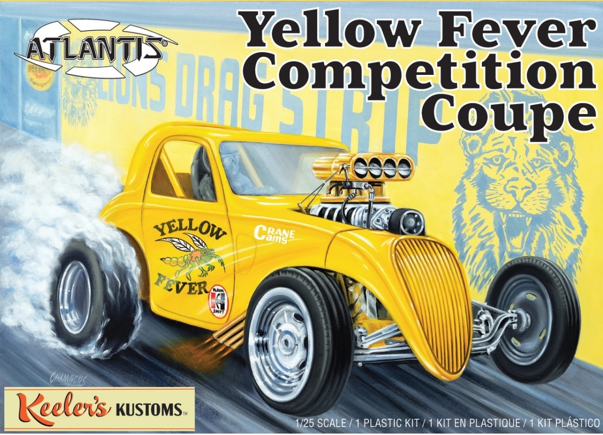 Picture of Atlantis Models AAN13101 1-25 Scale Fever Competition Coupe Keelers Plastic Figures, Yellow