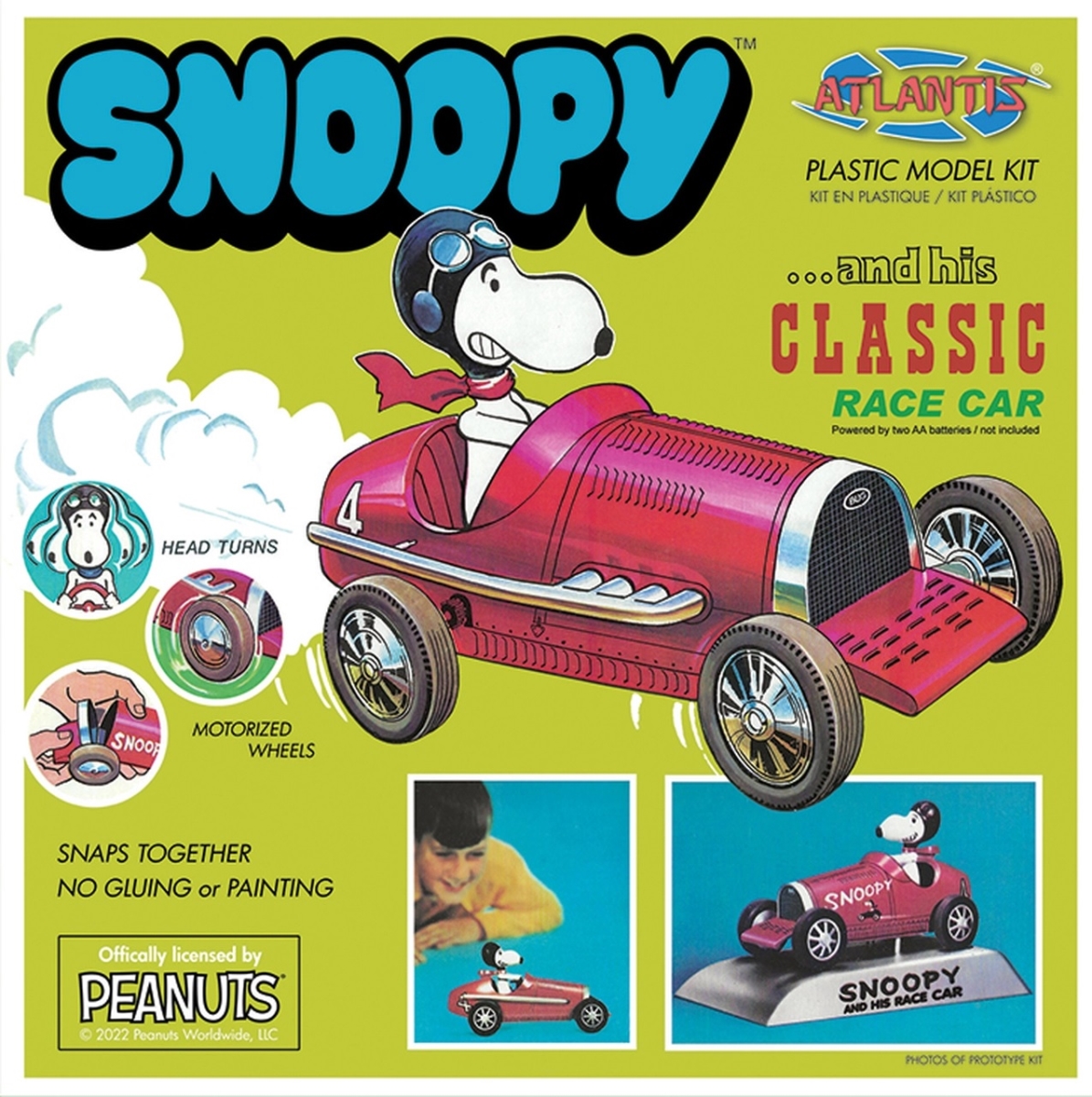 Picture of Atlantis Models AANM6894 Snoopy & His Race Car Plastic Figures