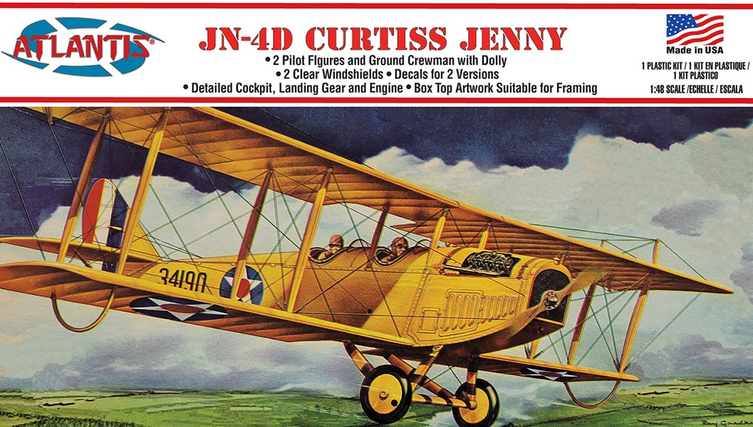Picture of Atlantis Models AANL534 1-48 Scale Curtiss Jenny JN-4 Airplane Plastic Figures