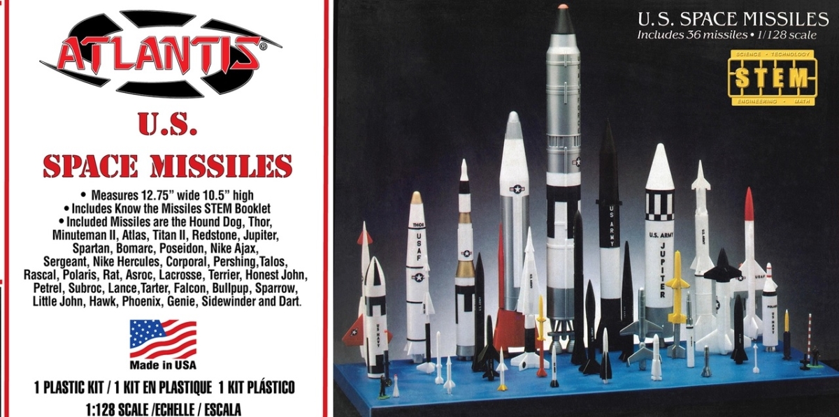 Picture of Atlantis Models AANM6871 1-128 Scale U.S. Space Missiles Plastic Figures