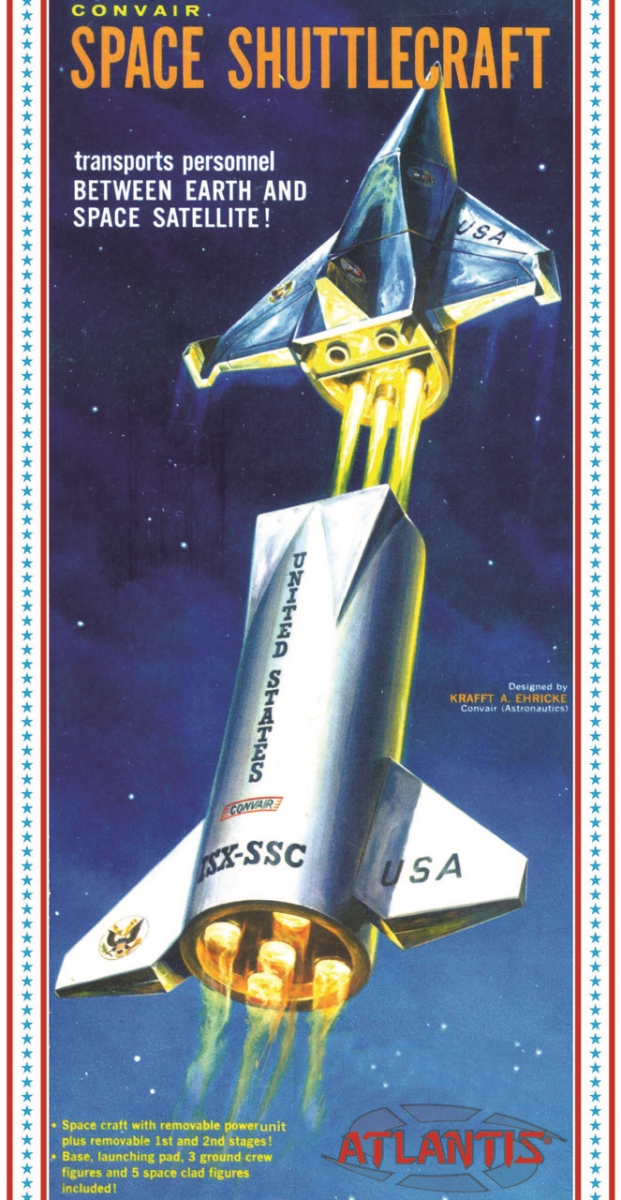 Picture of Atlantis Models AANH1828 1-150 Scale Convair Shuttle Craft Space Ship Plastic Figures
