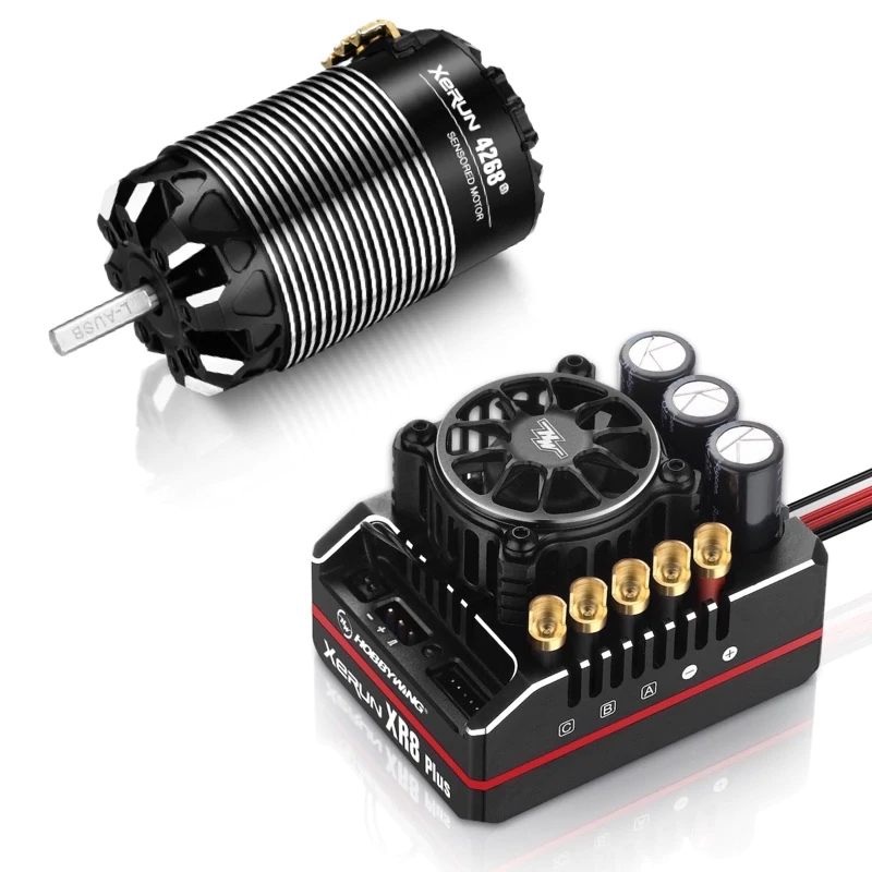 Picture of Hobbywing HWI38020502 2000KV XR8 Plus G2S Electronic Speed Controller & 4268 G3 Motor