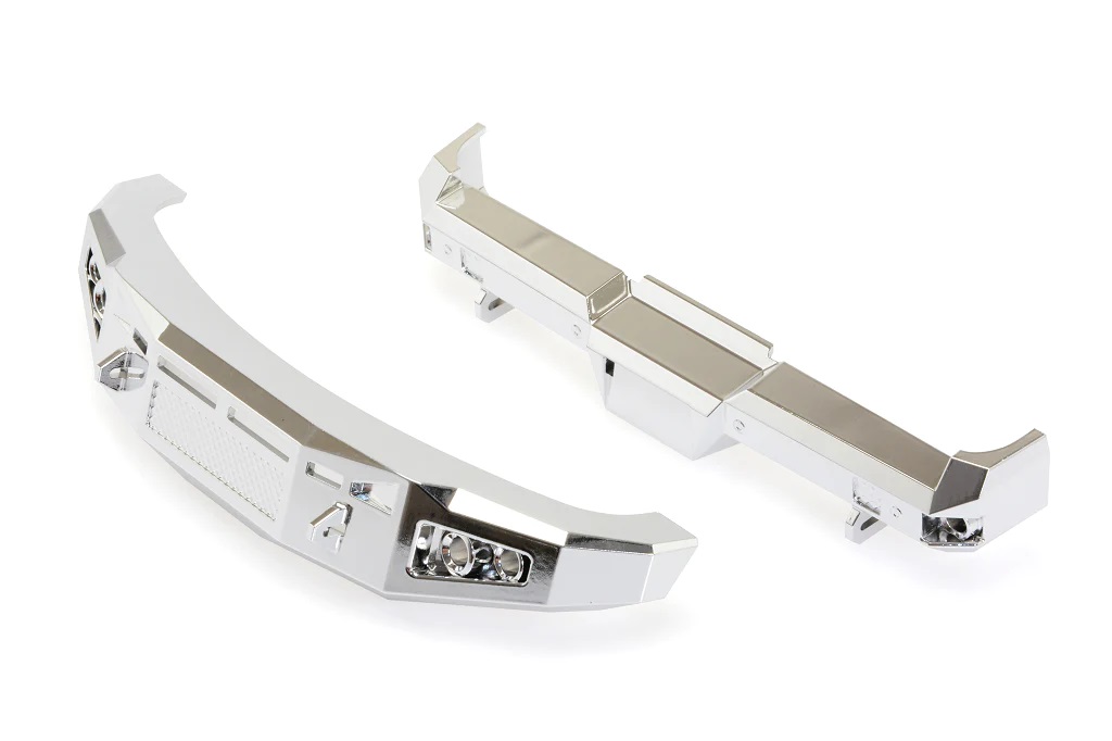 KAOS Silver Chrome Bumper Set Front & Rear for F250 & F450 Racing Parts