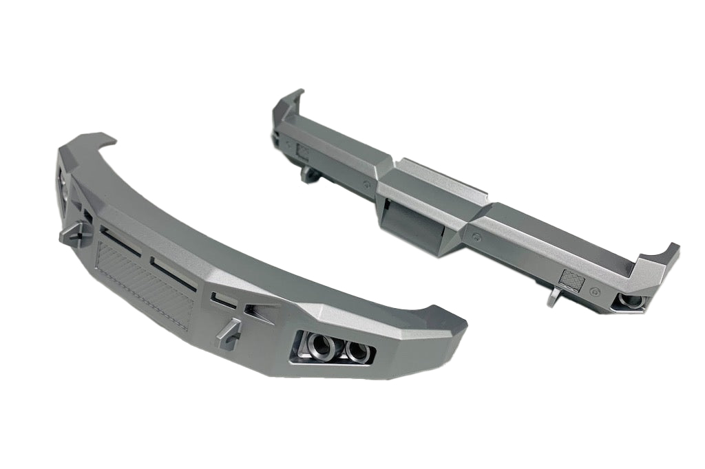 Bumper Set for F250 & F450 Model Racing Accessories, Matte Silver
