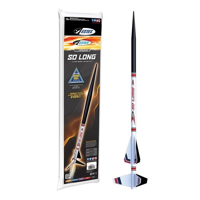 EST9722 3600 ft. Pro Series So Long Model Rocket Kit