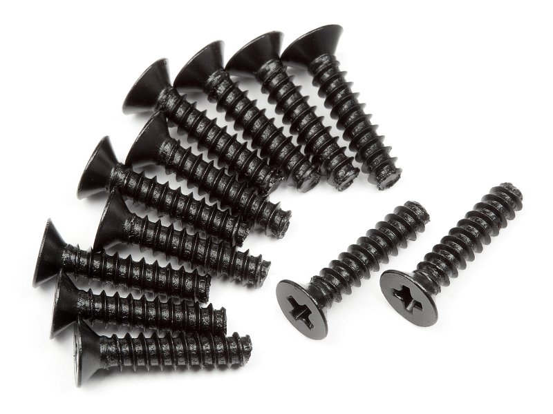 HPIZ478 M2.6 x 12 mm TP Flat Head Screw, 12 Piece