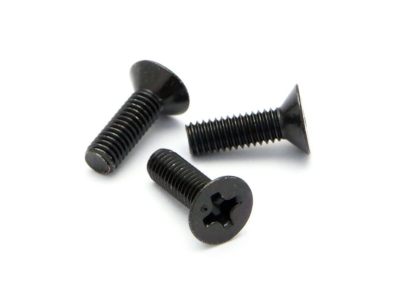M3 x 10 mm Flat Head Screw, 6 Piece