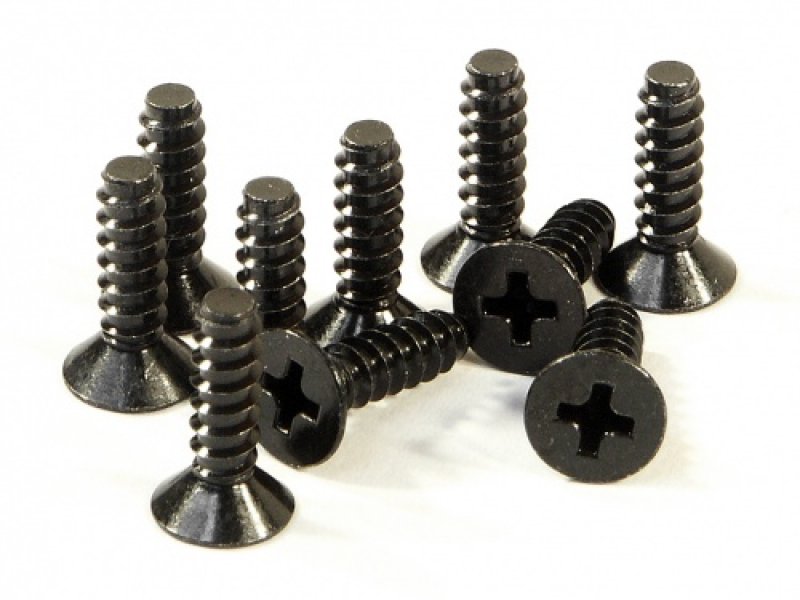 M4 x 15 mm TP Flat Head Screw, 10 Piece