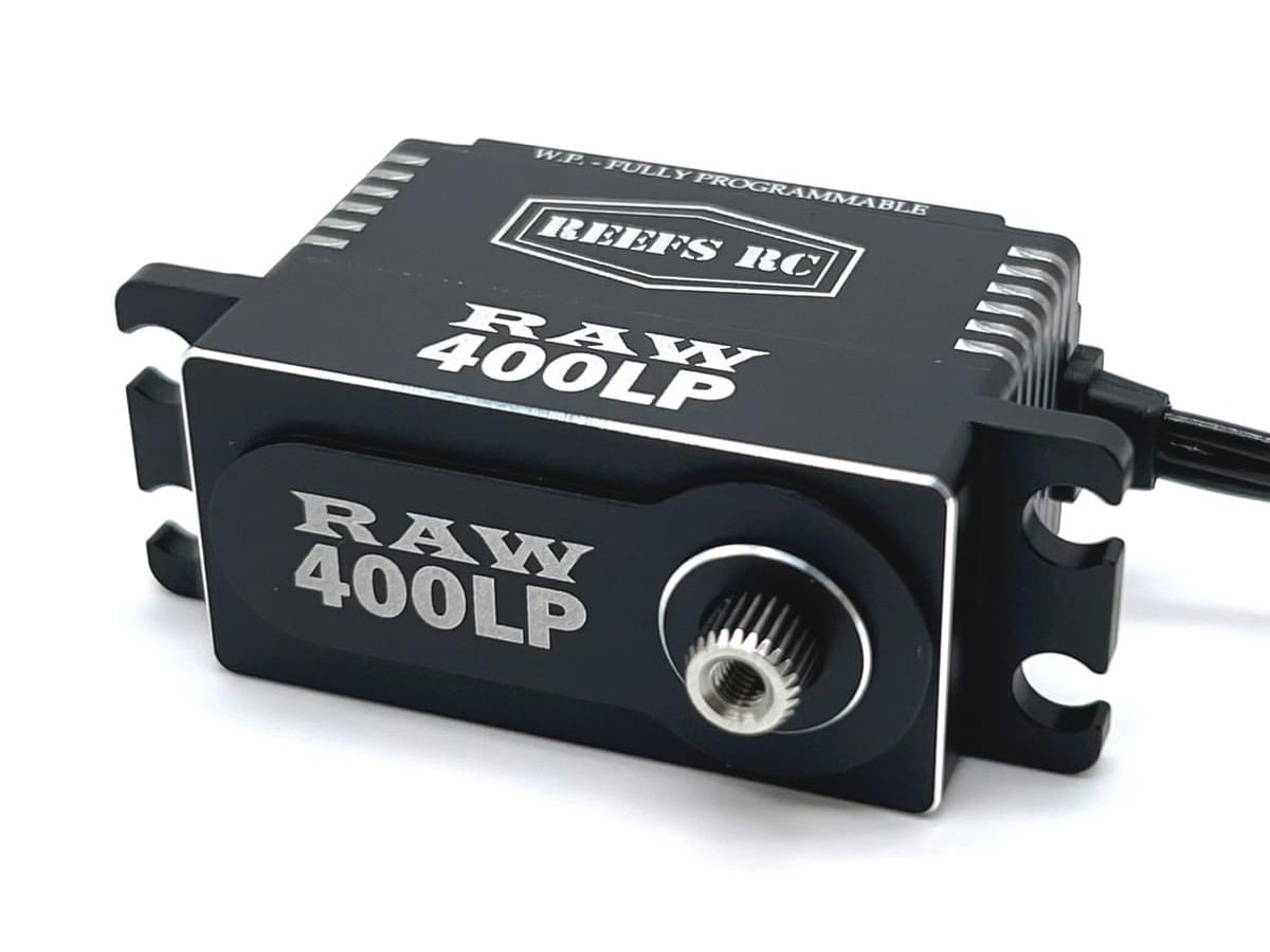 RAW 400 LP Fully Programmable Waterproof Servo, Black
