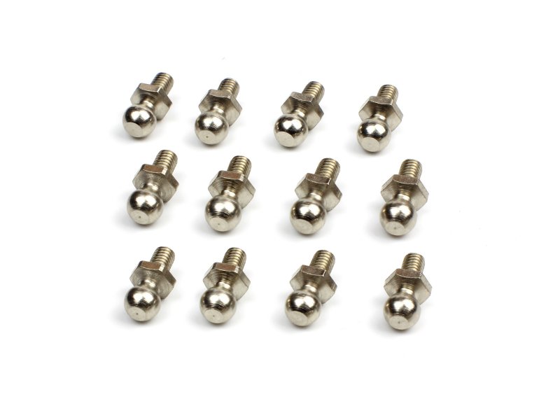 4.8 x 12 mm Ball Stud Smyter Race Parts - 12 Piece