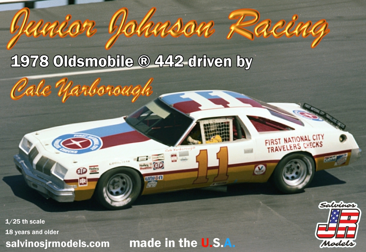 Picture of Salvinos JR Models SJMJJO1978B 1-25 Scale Junior Johnson Racing 1978 Oldsmobile 442 Driven by Cale Ya Plastic Model Car