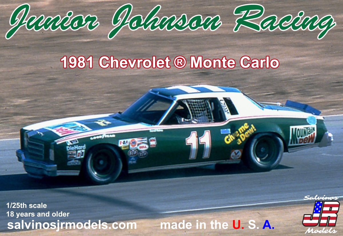 Picture of Salvinos JR Models SJMJJMC1981R 1-25 Junior Johnson Racing Car Model for 1981 Chevrolet Monte Carlo