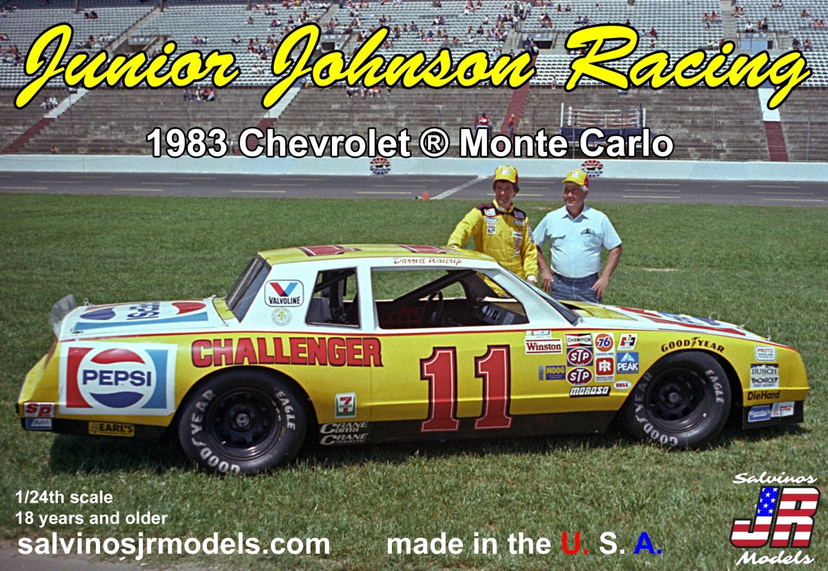 Picture of Salvinos JR Models SJMJJMC1983C 1 by 24 Scale Junior Johnson 1983 Chevrolet Monte Carlo Racing Parts