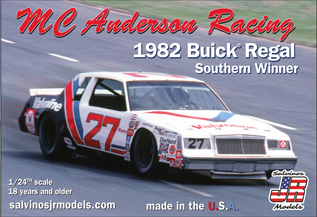 Picture of Salvinos JR Models SJMMCAB1982DA 1 by 24 Scale MC Anderson 1982 Buick Regal Southern Winner Racing Parts