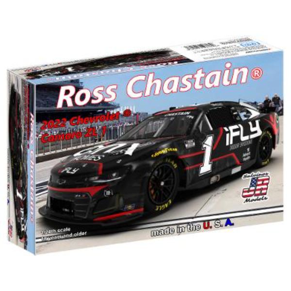 Picture of Salvinos JR Models SJMTHC2022RCT 1 by 24 Trackhouse Ross Chastain 2022 Camaro Plastic Racing Parts