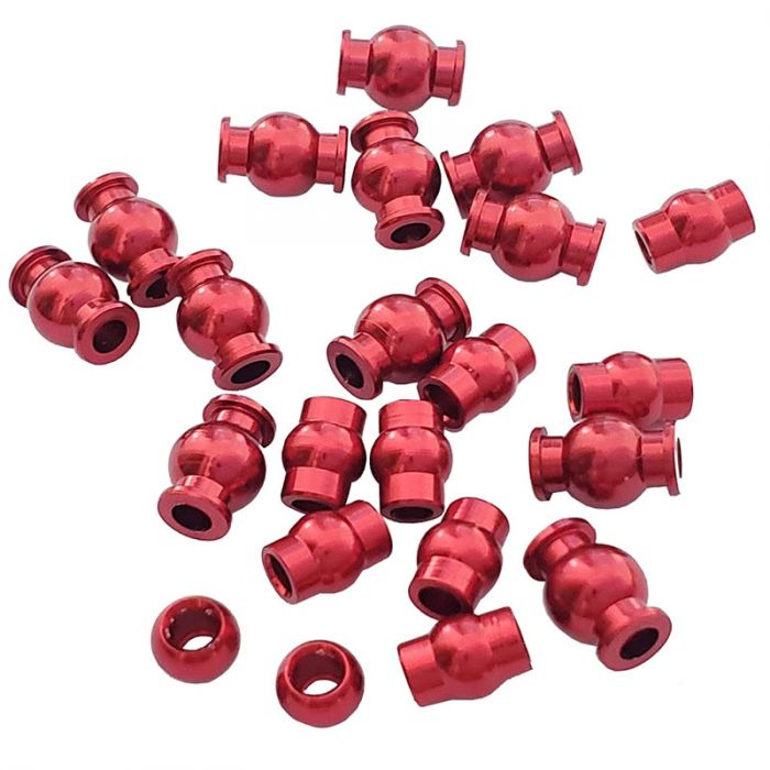 PHBARRMA09 Red Complete Aluminum Pivot Ball Set for Arrma, 22 Piece