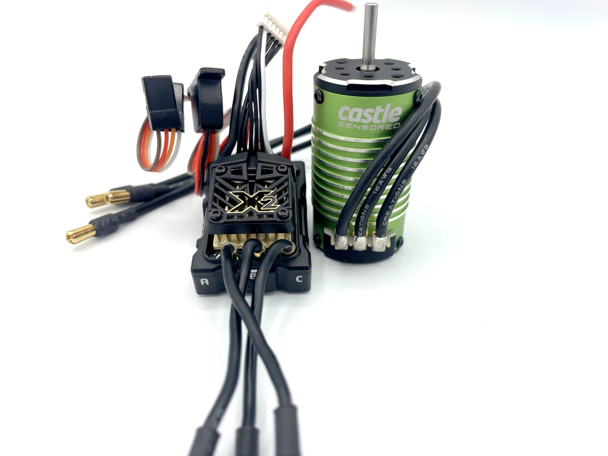 Picture of Castle Creations CSE010-0171-06 Mamba Micro X2 & 16.8V Waterproof ESC 1007-6350KV 1-18th Scale Sensored Brushless Motor