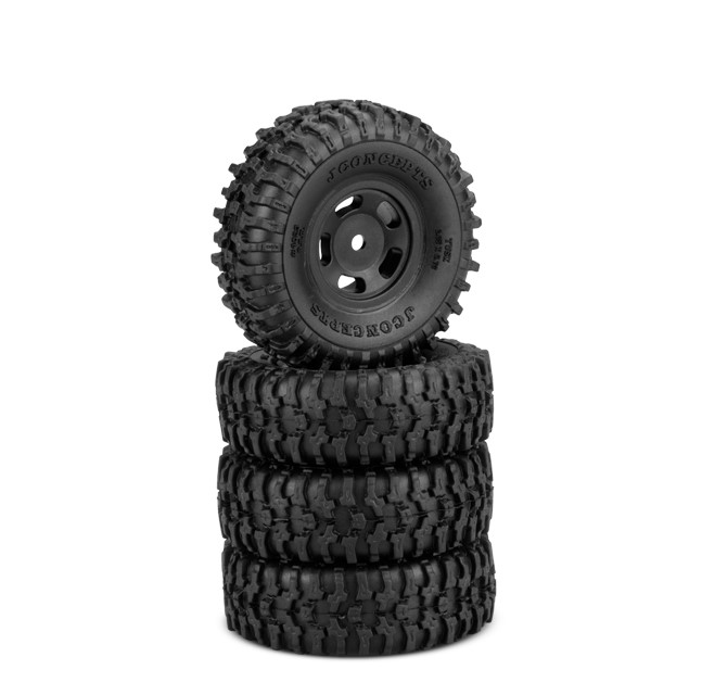 Picture of J Concepts JCO402332911 No.3431B Tusk Green Compound Pre-Mounted Truck Tires, Black