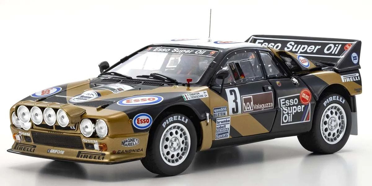 KYOKS08306H 1-18 Scale Lancia Rally 037 No.3 Die Cast Car for 1985 Targa Florio -  Kyosho