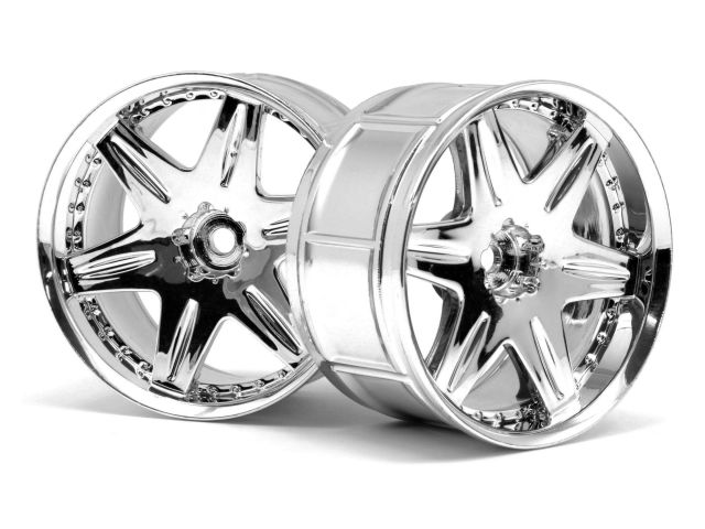 HPI3345 LP35 Wheel Work LS406, Chrome - 2 Piece