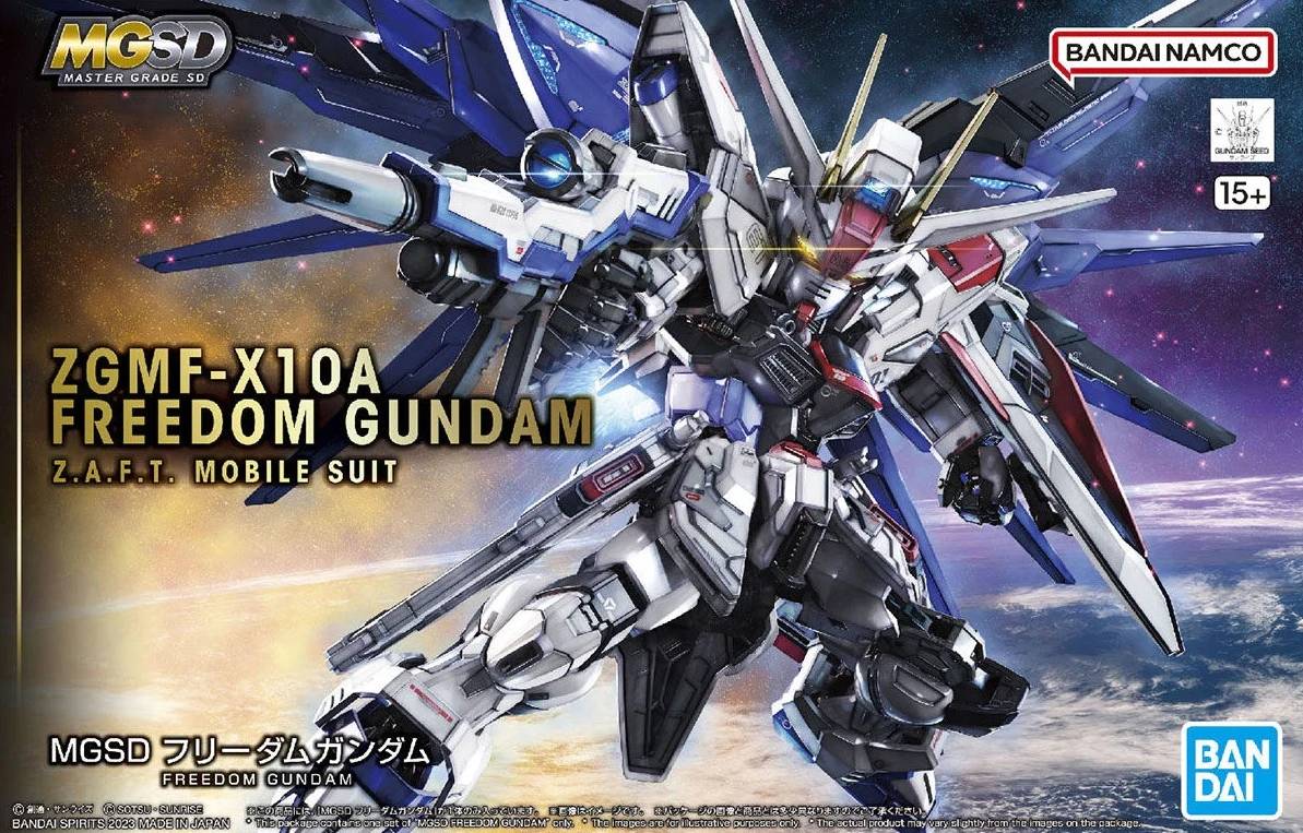 Picture of Bandai BAN2619354 115 mm Master Grade SD Freedom Gundam Plastic RC Model Kit
