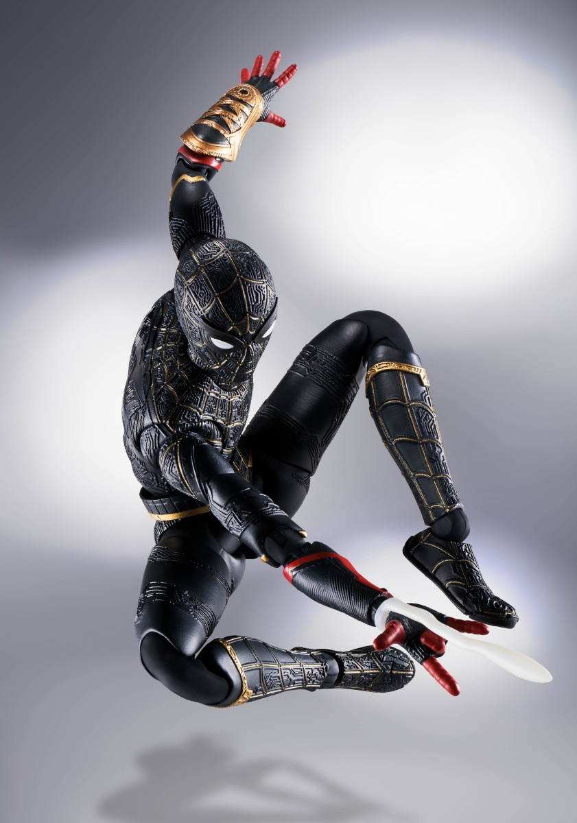 Picture of Bandai BAS63007 Spider-Man Black & Gold Suit Spider-Man No Way Home Figure